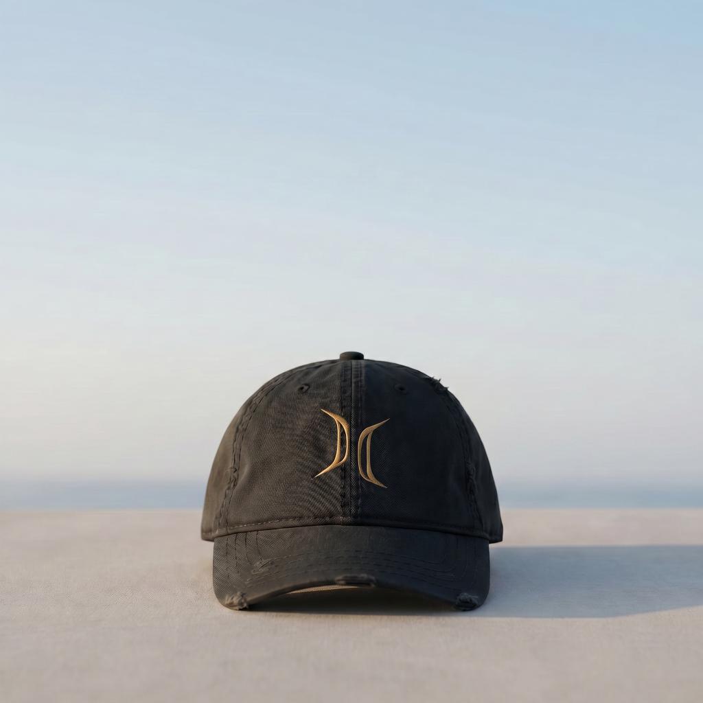 Black Gemini embroidered cap from the Atlas Stitch Zodiac Capsule.